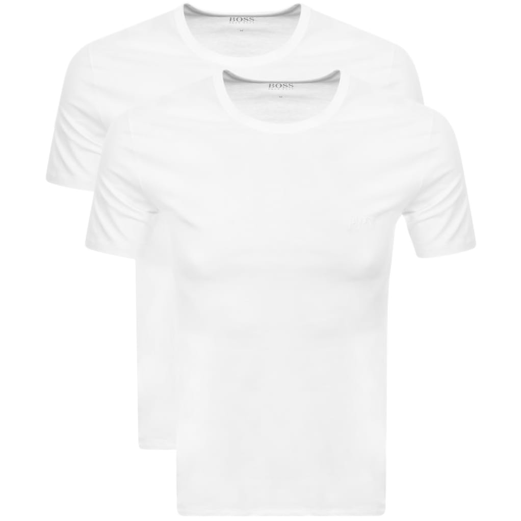 Alternative Image for ProductBOSS 2 Pack Crew Neck T Shirts White1